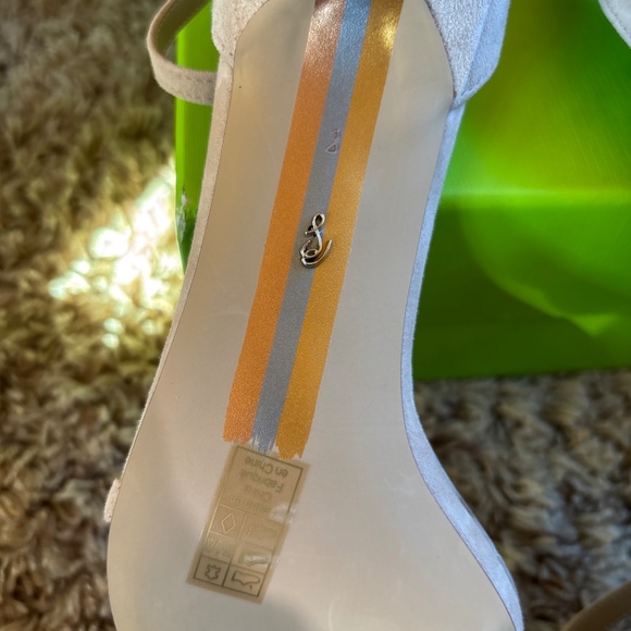 Sam Edelman Women's Peonie Kitten Heel Sandal Gold Tan Leather Size 8 - Picture 13 of 16